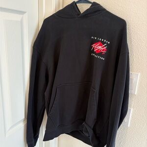 Jordan Black and Red Graphic Hoodie for Men